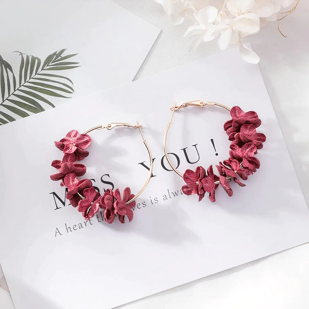 Rose Petal Earrings