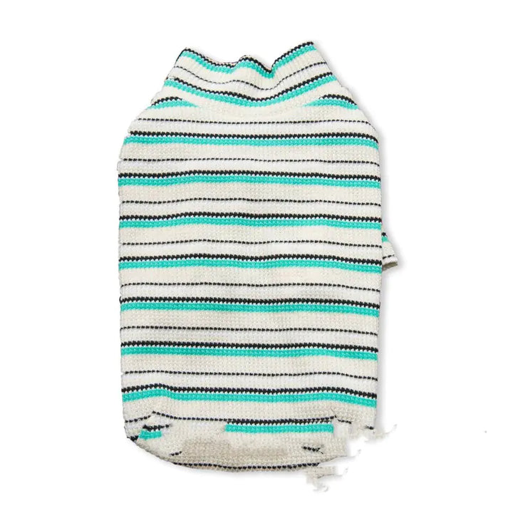Cozy Striped Waffle Pet Pullover